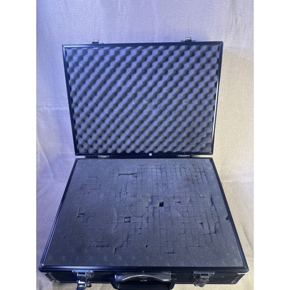 Heavy Duty Wood Frame Aluminum Flight Case Hard Storage Box Pick N Pluck Foam